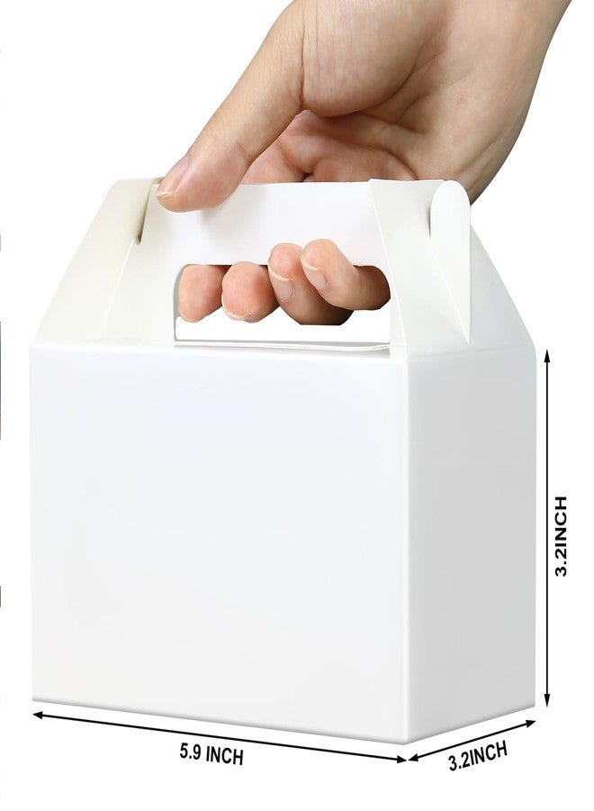 Oletx 50Pcs White Gift Boxes, 5.9'' Small Party Favor Treat Box, Goodie, Cookie Candy Box for Birthday, Baby Shower, Classroom Activity and Fun Occasion Decoration Supplies. - Image 4